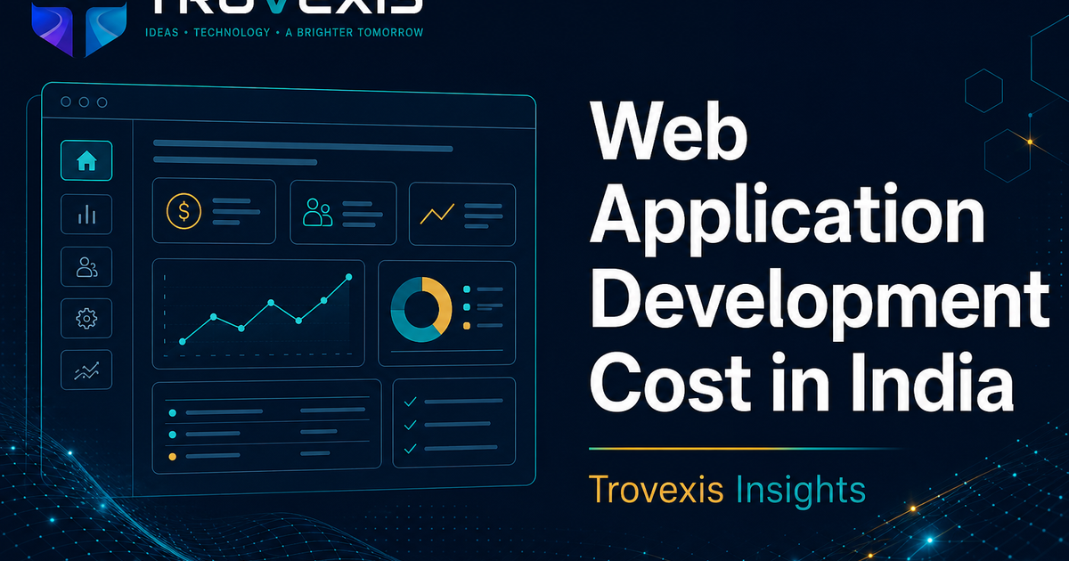 Web application development cost in India — Trovexis business software insights